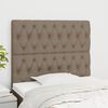 vidaXL T&ecirc;te de lit Taupe 90x7x118/128 cm Tissu