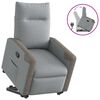 vidaXL Fauteuil inclinable Gris clair Tissu