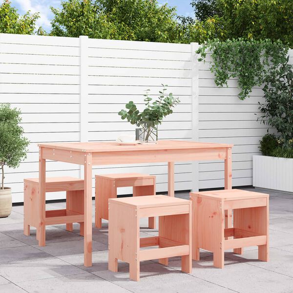 vidaXL Ensemble &agrave; manger de jardin 5pcs bois massif Douglas
