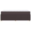 vidaXL Cadre de lit avec matelas Marron fonc&eacute; 90 x 190 cm tissu