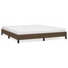 vidaXL Cadre de lit sans matelas marron fonc&eacute; 160x200 cm tissu