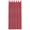vidaXL Rideaux en voile avec passe-tringles 2 pcs rouge bordeaux