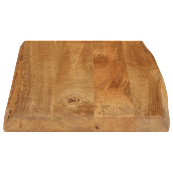 vidaXL Dessus de table 60x40x2,5 cm bord vivant bois massif manguier
