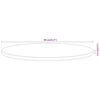 vidaXL Dessus de table &Oslash;80x2,5 cm rond bois massif d'acacia