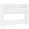 vidaXL Armoires &agrave; chaussures murales 2 pcs Blanc 80x18x60 cm Agglom&eacute;r&eacute;