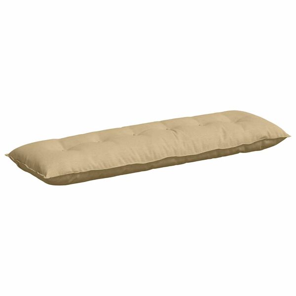 vidaXL Coussin de Dos Vert gris 160 x 50 cm Tissu en velours c&ocirc;tel&eacute;