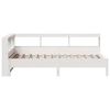 vidaXL Lit biblioth&egrave;que sans matelas blanc 100x200 cm bois pin massif