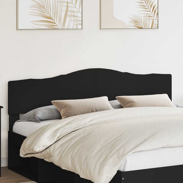 vidaXL T&ecirc;te de lit Ch&ecirc;ne noir 200 cm Bois d'ing&eacute;nierie