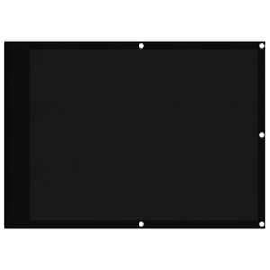 vidaXL &Eacute;cran de balcon noir 75x800 cm 100% polyester oxford