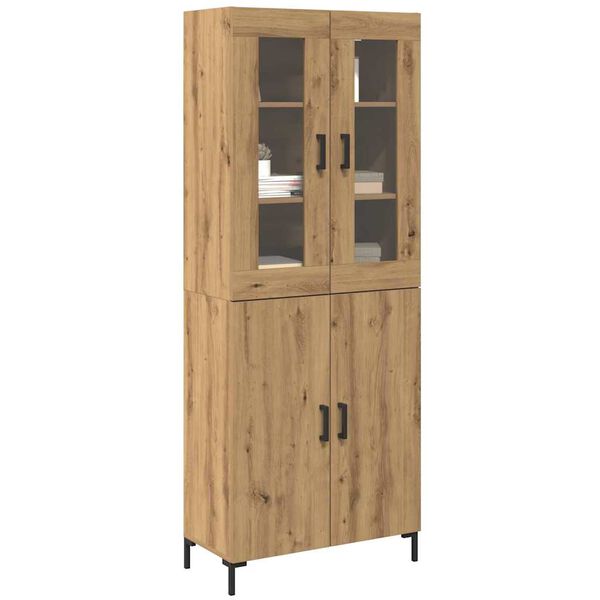 vidaXL Haut Armoire 2 pcs chêne artisanal 69,5 x 34 x 180 cm