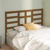 vidaXL T&ecirc;te de lit Marron miel 126x4x104 cm Bois massif de pin