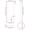 vidaXL Pieds de table de bar Noir 2 pi&egrave;ces 50 x (110-111) cm Acier