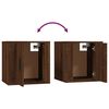 vidaXL Ensemble de meubles TV 3 pcs Ch&ecirc;ne marron Bois d'ing&eacute;nierie