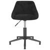 vidaXL Chaises pivotantes &agrave; manger lot de 2 noir velours