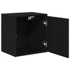 vidaXL Armoire murale de garage noir bois d'ing&eacute;nierie