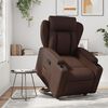 vidaXL Fauteuil inclinable marron similicuir