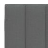 vidaXL Coussin de t&ecirc;te de lit Hanko gris fonc&eacute; 100 cm tissu