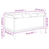 vidaXL Banc de rangement gris b&eacute;ton 82x42x46 cm bois d'ing&eacute;nierie
