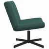 vidaXL Chaise pivotante Vert fonc&eacute; 63 x 75 x 76 cm tissu