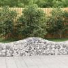 vidaXL Paniers &agrave; gabions arqu&eacute;s 8 pcs 200x50x40/60 cm fer galvanis&eacute;
