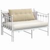 vidaXL Coussin de Dos Cr&egrave;me 100 x 50 cm Tissu en microfibre
