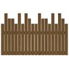 vidaXL T&ecirc;te de lit murale Marron miel 127,5x3x80 cm Bois massif de pin