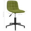 vidaXL Chaises pivotantes &agrave; manger lot de 2 Vert clair Velours