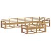 vidaXL Ensemble de canap&eacute;s d'ext&eacute;rieur 8 pc Blanc Bois d'Acacia Massif