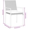 vidaXL Ensemble de salle &agrave; manger pour jardin 7 pcs Noir et Gris Clair