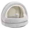 vidaXL Lit pour chat 40x40x35 cm Gris et cr&egrave;me
