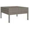vidaXL Salon de jardin 12 pcs avec coussins R&eacute;sine tress&eacute;e Gris