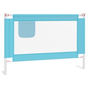 vidaXL Barri&egrave;re de s&eacute;curit&eacute; de lit d'enfant Bleu 100x25 cm Tissu