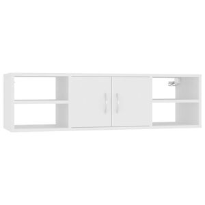 vidaXL &Eacute;tag&egrave;re murale Blanc 102x30x29 cm Bois d&rsquo;ing&eacute;nierie