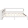 vidaXL Lit biblioth&egrave;que sans matelas blanc 160x200 cm bois pin massif