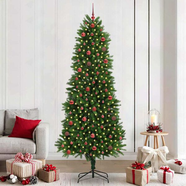 vidaXL Sapin de No&euml;l avec 300 LED avec support Vert 240 cm PE