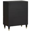 vidaXL Buffet Noir 60 x 33 x 75 cm Bois de mangue massif