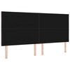 vidaXL T&ecirc;te de lit Gris clair 200 cm tissu