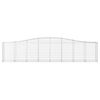 vidaXL Paniers &agrave; gabions arqu&eacute;s 8 pcs 400x50x80/100 cm Fer galvanis&eacute;
