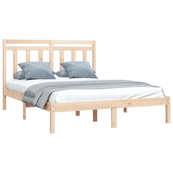 vidaXL Cadre de lit sans matelas 120x200 cm bois massif