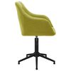 vidaXL Chaises pivotantes &agrave; manger lot de 4 vert tissu