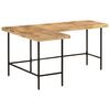 vidaXL Bureau 165x110x77 cm bois massif de manguier et fer