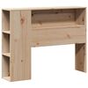 vidaXL Lit biblioth&egrave;que sans matelas 90x190 cm bois massif