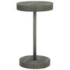 vidaXL Ensemble de bar de jardin 3 pcs et coussins R&eacute;sine tress&eacute;e Gris