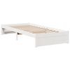 vidaXL Lit biblioth&egrave;que sans matelas blanc 100x200 cm bois pin massif