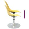 vidaXL Chaises &agrave; manger pivotantes lot de 4 jaune PP