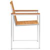 vidaXL Chaises de jardin lot de 6 avec coussins Bois d'acacia solide