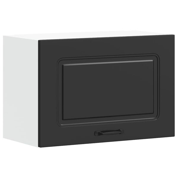 vidaXL Armoire murale de cuisine Kalmar noir bois d'ing&eacute;nierie