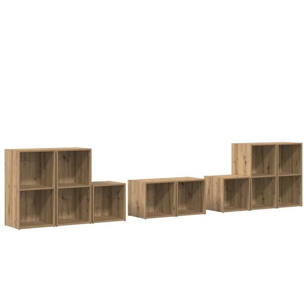 vidaXL Ensemble de meubles TV 8 pcs Ch&ecirc;ne artisanal Bois d'ing&eacute;nierie