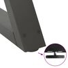 vidaXL Pieds de table basse 2 pi&egrave;ces Anthracite 50 x (30-31,3) cm Acier