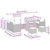 vidaXL Ensemble de canap&eacute; de jardin 10 pcs Gris Poly rotin